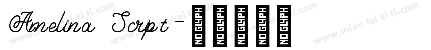 Amelina Script字体转换